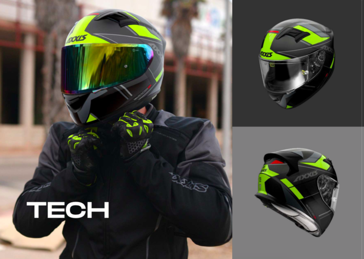 Pilba na moto Axiss Racer GP Fiber