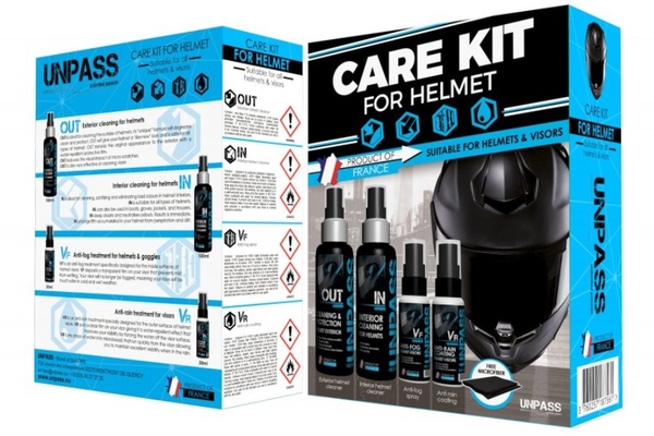 Přípravky na čištění a údržbu moto helmy