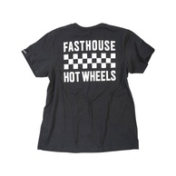 Fasthouse Youth Stacked Hot Wheels Tee Black
