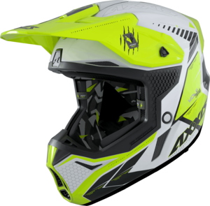 Motokrosová helma AXXIS WOLF ABS star track a3 lesklá fluor žlutá