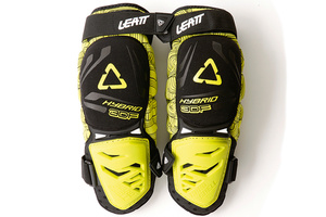 Chrnie kolen Leatt Knee Guard 3DF Hybrid Black Lime L/XL