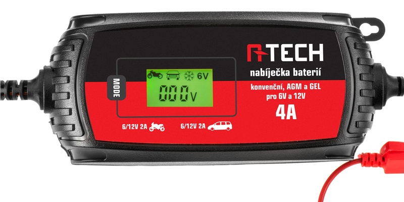 NABÍJEČKA A-TECH 6/12 V, 3 - 120 AH, 4 A