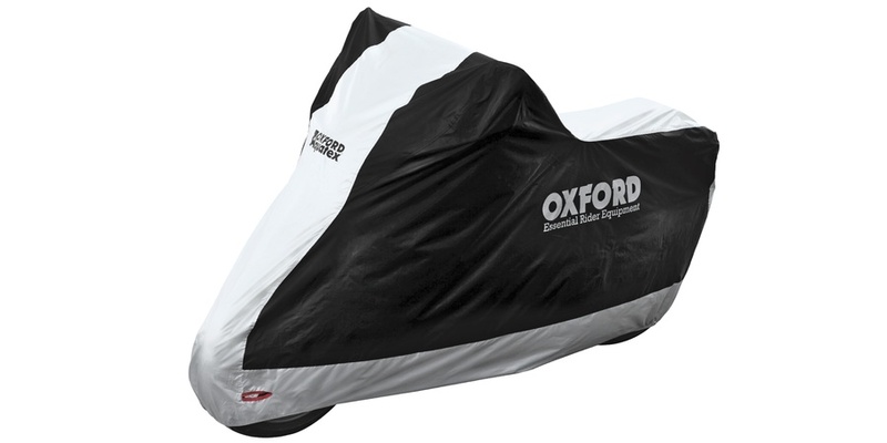 plachta na motorku Aquatex, OXFORD čená/*stříbrná
