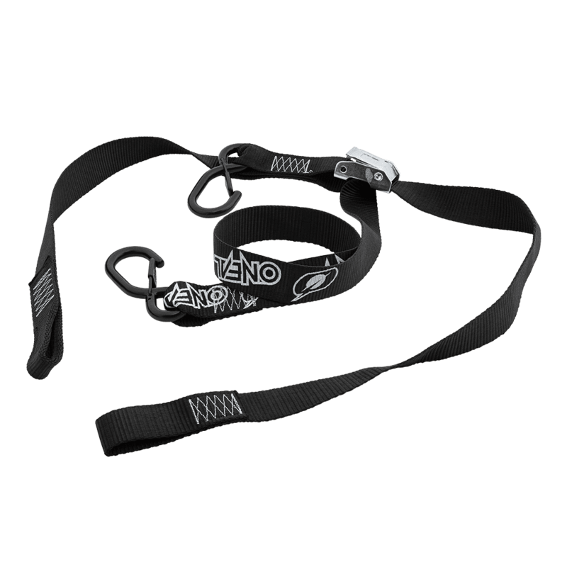 O\'NEAL DE LUXE SOFT HOOK TIE DOWNS LOGO BLACK (2PCS)