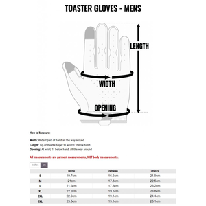 Fasthouse Toaster Glove Black White