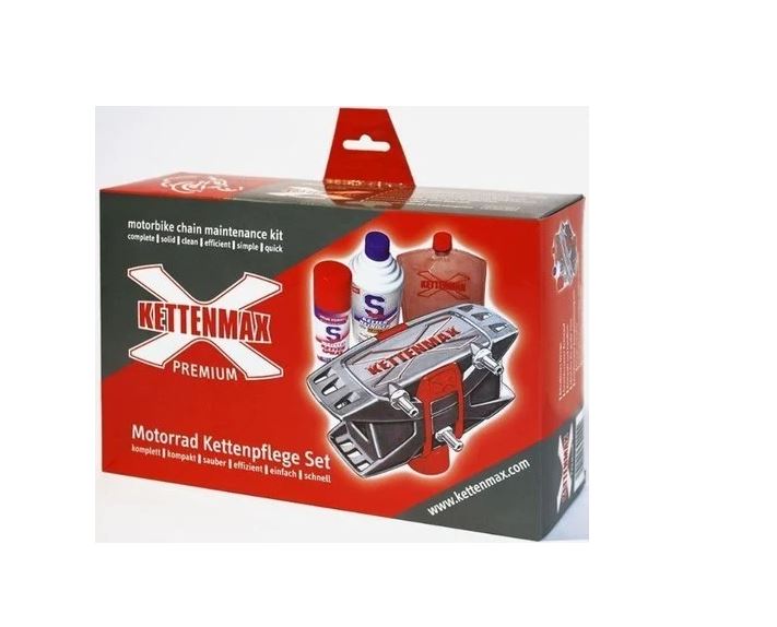 KETTENMAX PREMIUM - pračka na motocyklové řetězy (kompletní sada vč. čističe a konzervantu řetězů)