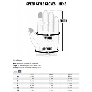 Fasthouse Speed Style Domingo Glove White Black