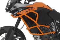 Rozšíření originálních padacích rámů pro KTM 1050/1090/1090R/1190 Adventure R, oranžové