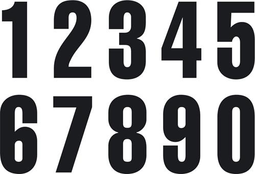 NUMBER 3  3Pieces Black 5\'\'