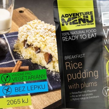 Adventure Menu Rýžový nákyp se švestkami 250 g