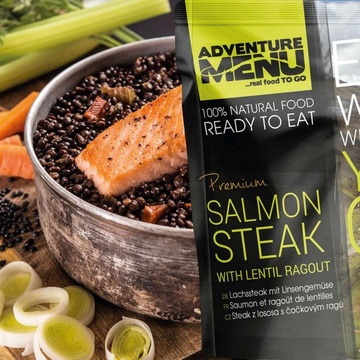 Adventure Menu Steak z lososa s čočkovým ragú 400 g