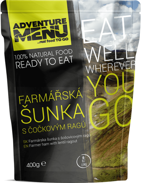 Adventure Menu Farmářská šunka s čočkovým ragu 400g