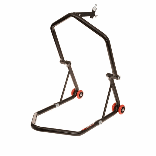 STOJAN NA MOTOCYKL PŘEDNÍ (DO BRÝLÍ) / ZADNÍ, QTECH (ČERNÝ)