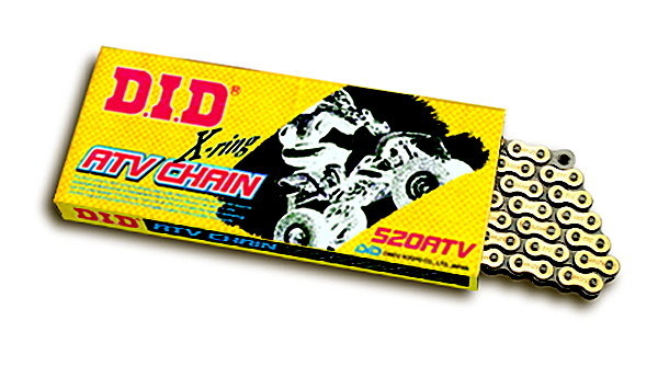 D.I.D 520ATV RACING ZLATÝ X-RING 120čl.