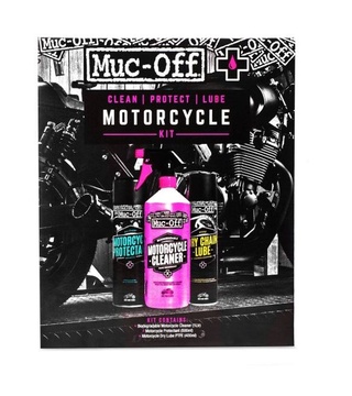 MUC-OFF MOTORCYCLE CLEAN PROTECT LUBE KIT - Sada pro čištění a ochranu povrchu motocyklů
