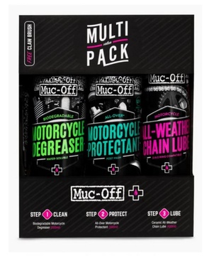 MUC-OFF MOTORCYCLE MULTI VALUE PACK - Sada pro základní péči o motocykl