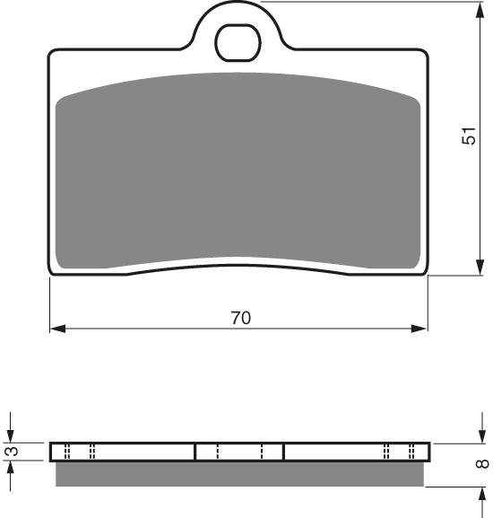 Brzdové destičky GOLD FREN 064K5 - poslední sada