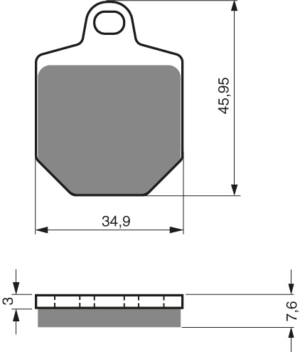 Brzdové destičky GOLD FREN 238GP5 - poslední sada