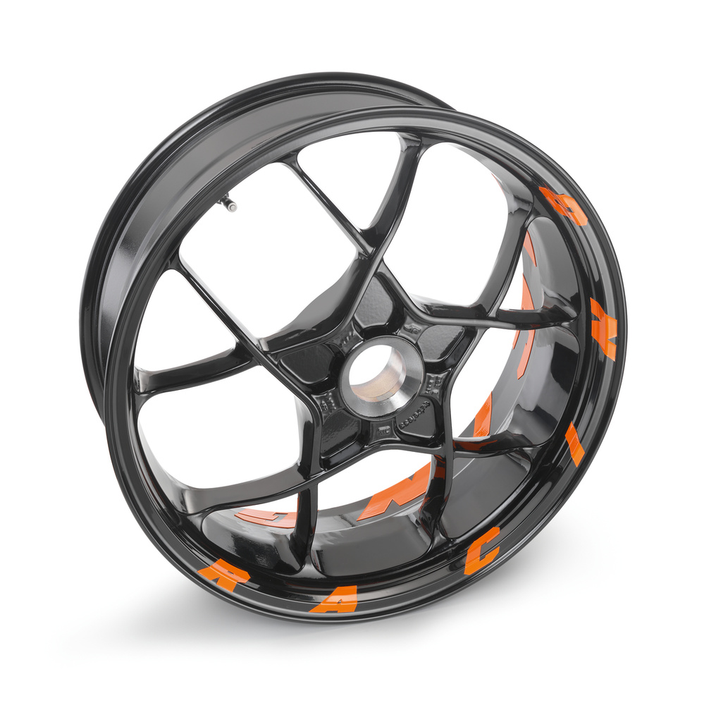 ORANGE RACING RIM STICKER KIT