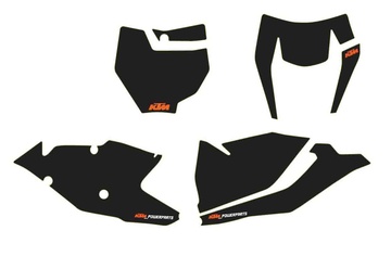 NUMBER PLATE STICKER BLACK