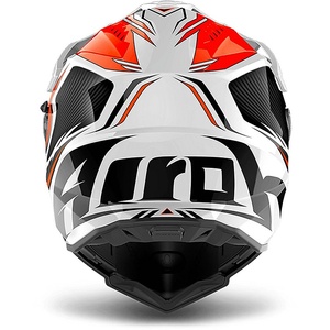 Airoh COMMANDER CARBON bílá/oranžová XL62