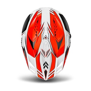 Airoh COMMANDER CARBON bílá/oranžová XL62