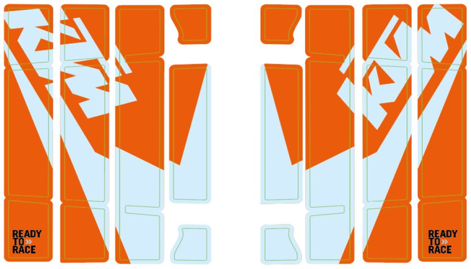 RADIATOR PROTECTION GRILL STICKER KIT