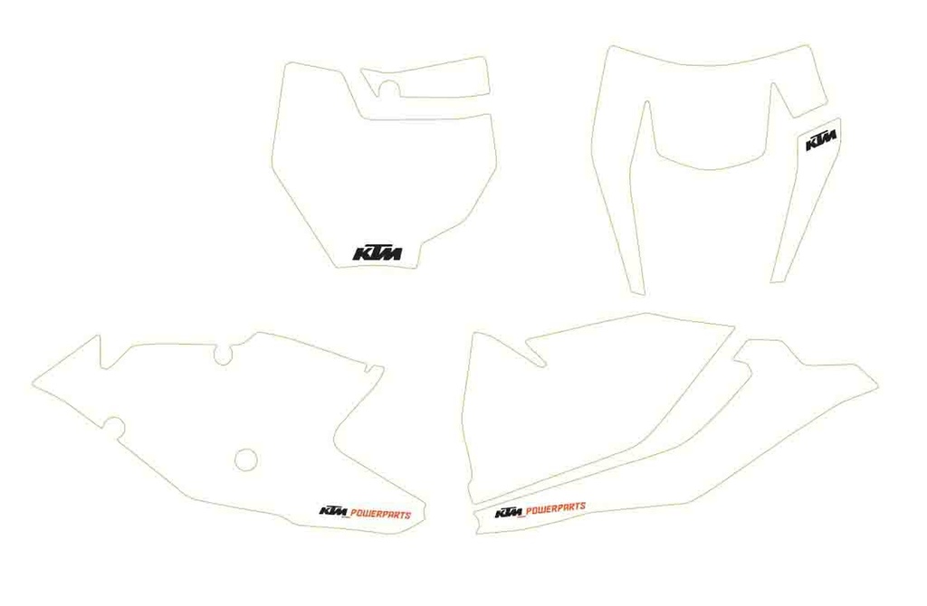 NUMBER PLATE STICKER WHITE