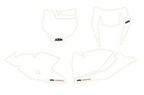 NUMBER PLATE STICKER WHITE