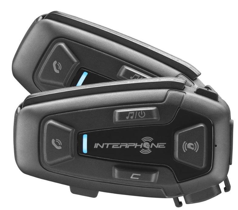 Bluetooth headset pro uzavřené a otevřené přilby Interphone U-COM8R, Twin Pack