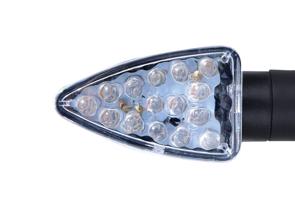 blinkr LED Arrow krátký, OXFORD (čiré sklíčko, černý plášť, pár)