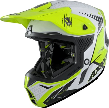 Motokrosová helma AXXIS WOLF ABS star track a3 lesklá fluor žlutá L/59-60 - poslední kus