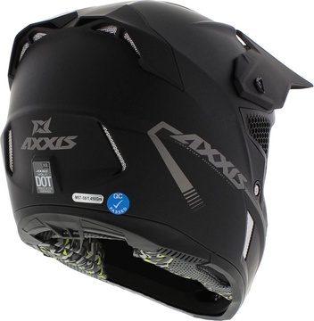 Motokrosová helma AXXIS WOLF ABS XL/61-62 solid matná černá - poslední kus