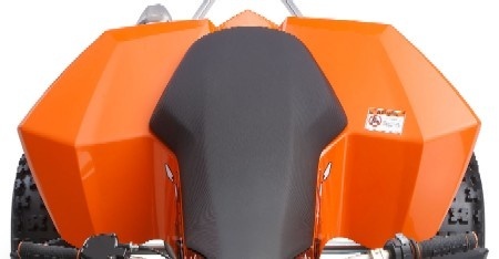 REAR FENDER+AIR INTAKE ORANGE