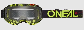 B-10 Goggle ATTACK V.24 black/neon yellow - clear