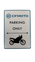 Plechová cedule CFMOTO Moto Parking
