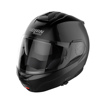 Moto helma Nolan N100-6 Classic Glossy Black N-COM 3