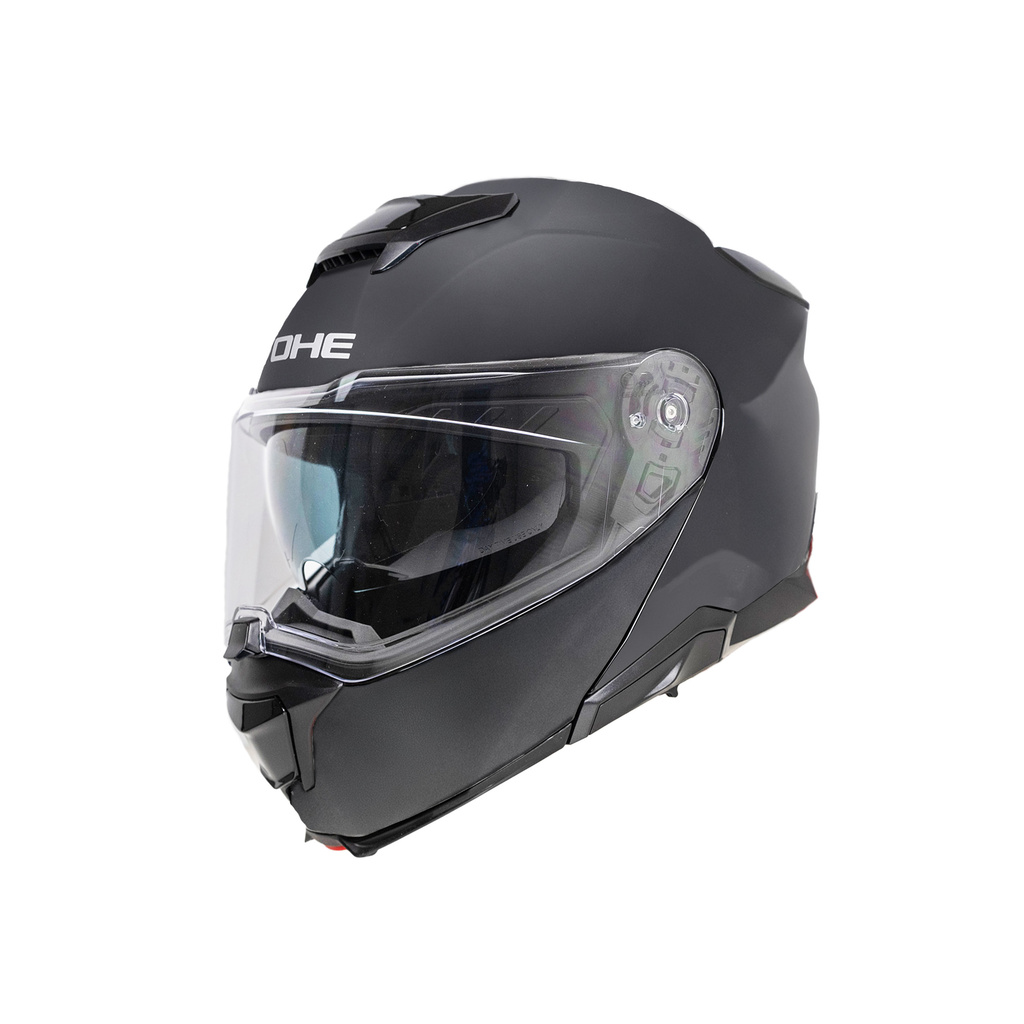 Moto helma Yohe 937 Double Visor Matná Černá