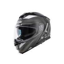 Moto helma Yohe 937 Double Visor Černá/Šedá
