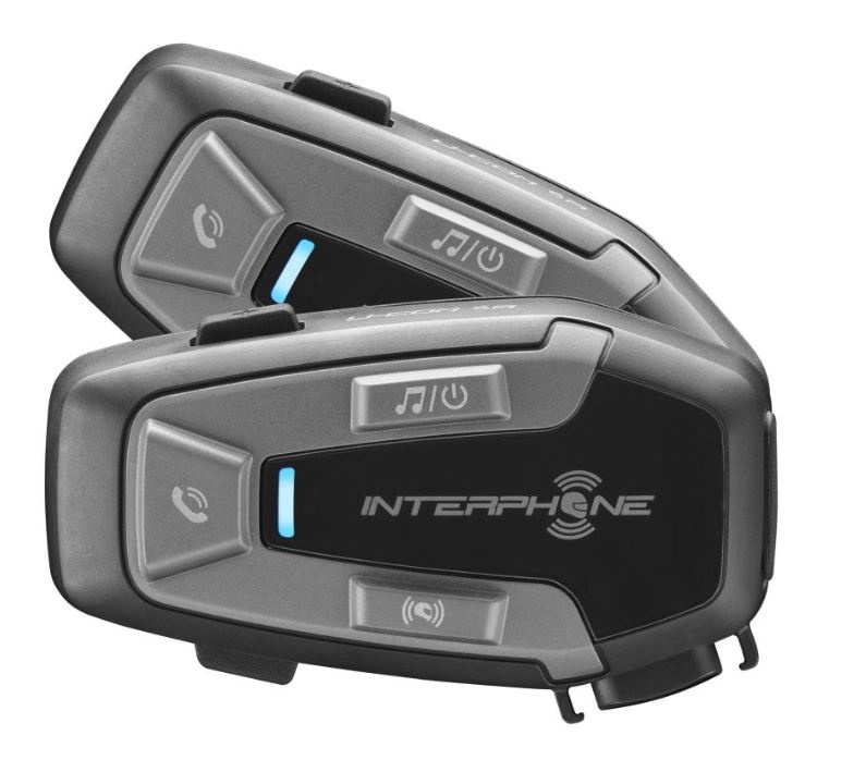 Bluetooth headset pro uzavřené a otevřené přilby Interphone U-COM6R, Twin Pack