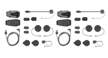 Bluetooth headset pro uzavřené a otevřené přilby Interphone U-COM6R, Twin Pack