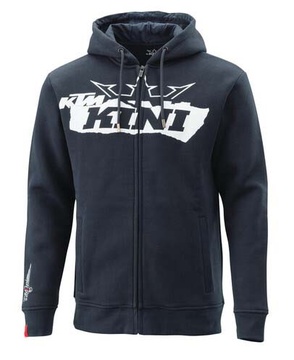 RIPPED LOGO ZIP HOODIE 