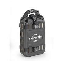 GRT730 malá vodotěsná brašna GIVI na sedlo nebo do padáků, černá, 3 litry, řada CANYON