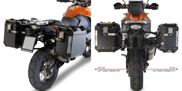 PLO7717CAM trubkový nosič PL ONE-FIT pro KTM 890 SMT (23-25) pro boční kufry OBKN