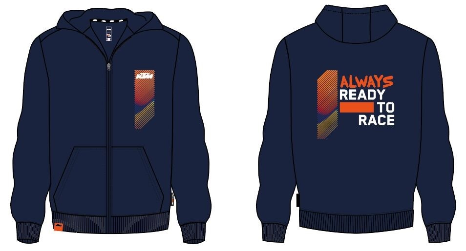 KIDS RACING ZIP HOODIE 