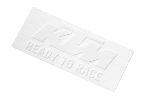 Samolepka LOGO STICKER WHITE