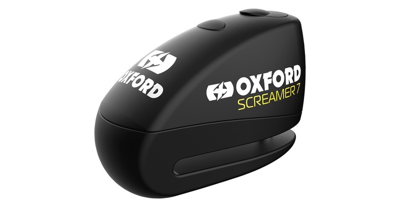 Zámek kotoučové brzdy SCREAMER s alarmem, čep 7mm černý