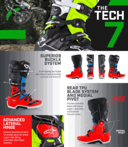 TECH 7 MX BOOTS 11/45,5