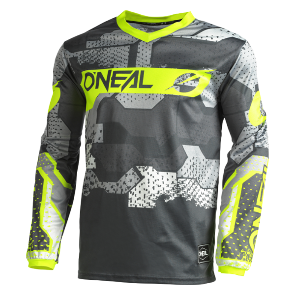Dětský dres O´Neal Element CAMO šedá/žlutá
