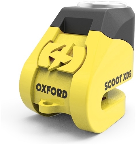 ZÁMEK KOTOUČOVÉ BRZDY SCOOT XD5, OXFORD - ŽLUTÝ, PRŮMĚR ČEPU 6mm